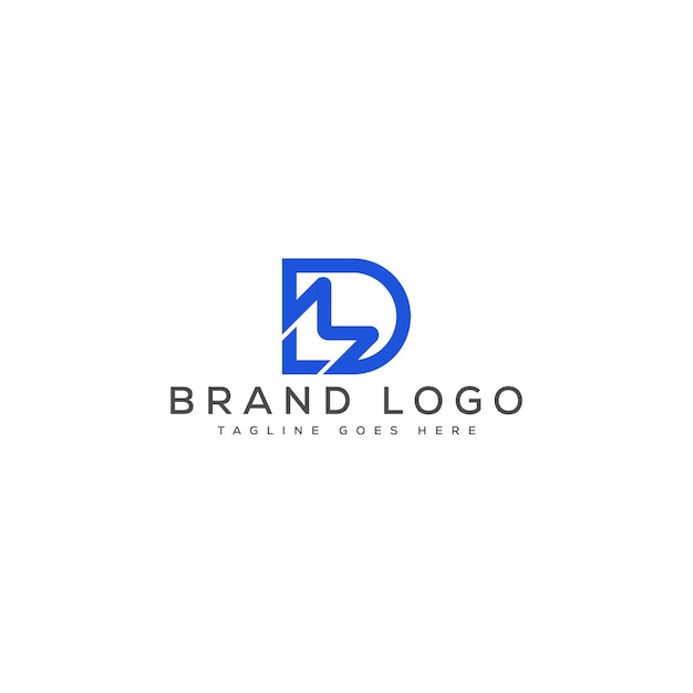 Diseño de plantillas vectoriales de diseño de letras del logotipo DM para la marca