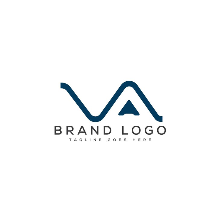 Vector diseño de plantillas vectoriales de diseño de letras del logotipo de va para la marca