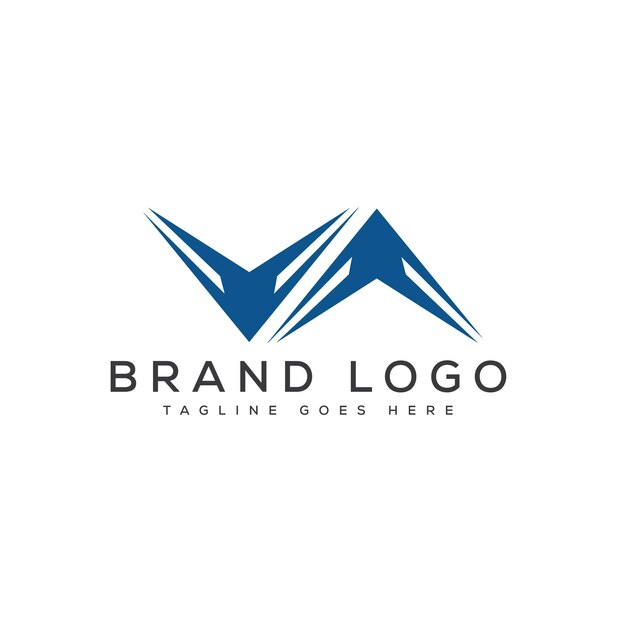 Diseño de plantillas vectoriales de diseño de letras del logotipo de VA para la marca