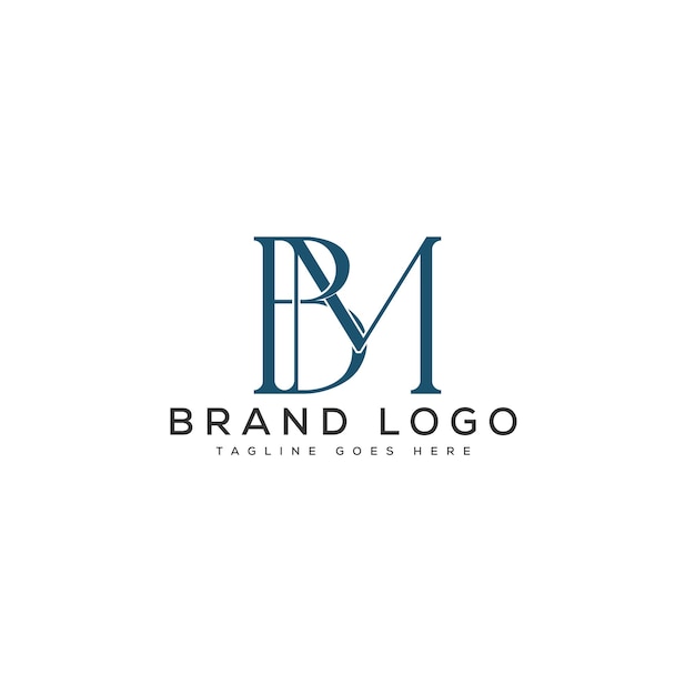 Diseño de plantillas vectoriales de diseño de letras del logotipo de MB para la marca