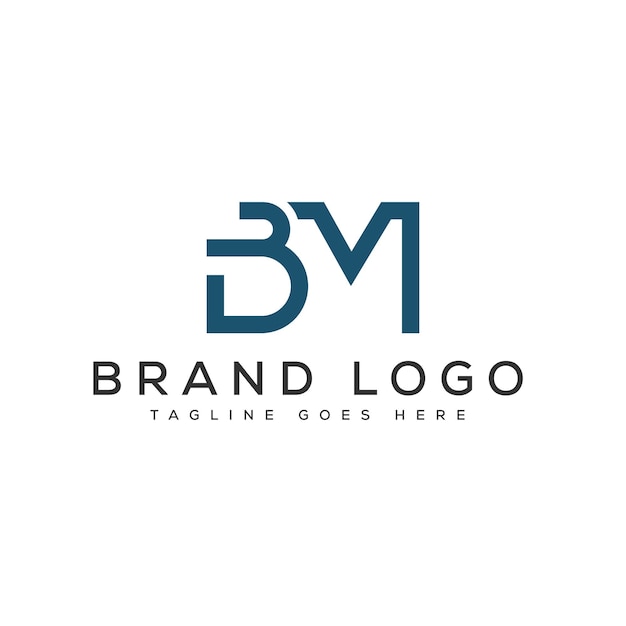 Diseño de plantillas vectoriales de diseño de letras del logotipo de MB para la marca