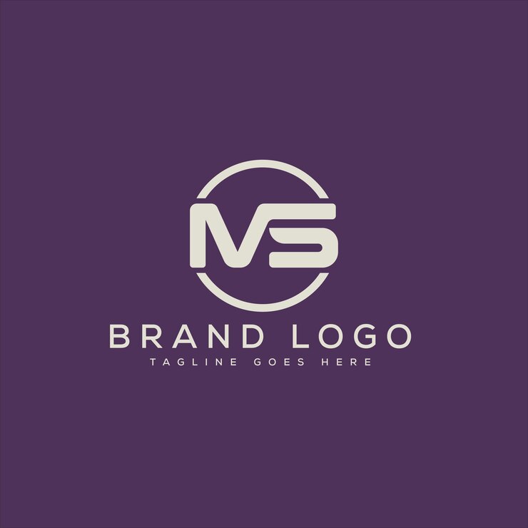 Vector diseño de plantillas vectoriales de diseño de letras del logotipo de ms para la marca