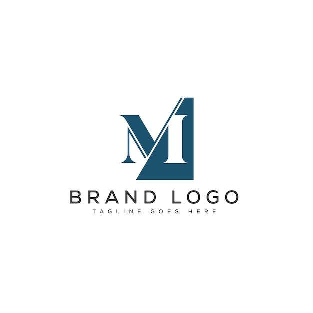Diseño de plantillas vectoriales de diseño de letras del logotipo MV para la marca