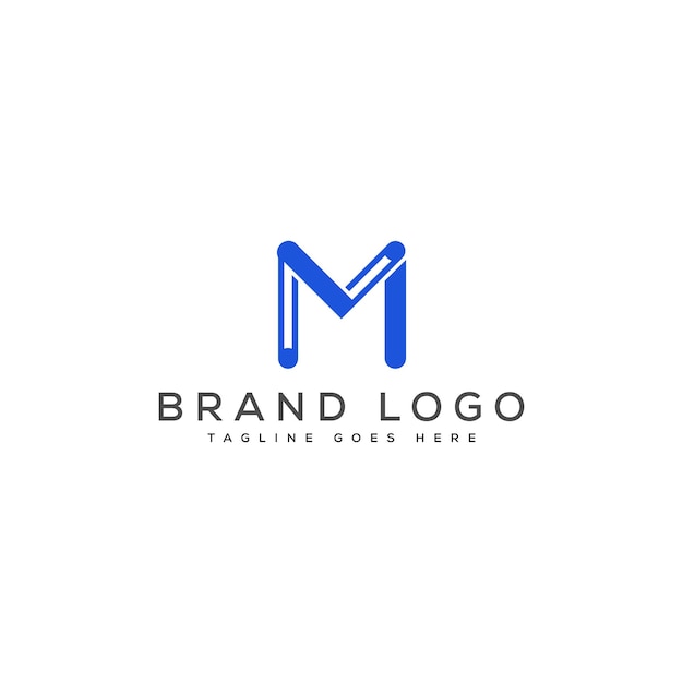 Diseño de plantillas vectoriales de diseño de letras del logotipo MV para la marca