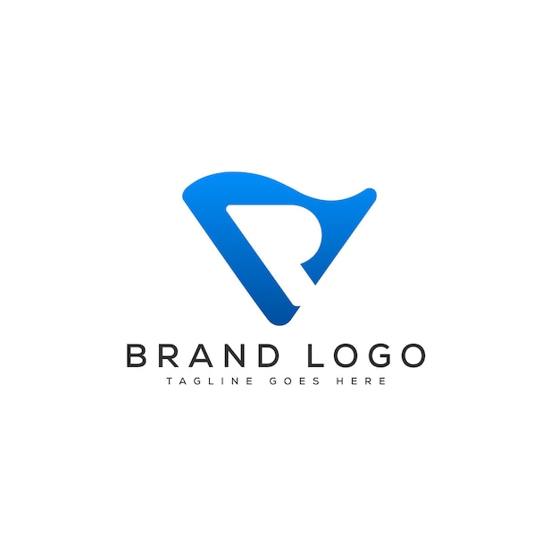 Diseño de plantillas vectoriales de diseño de letras del logotipo PV para la marca