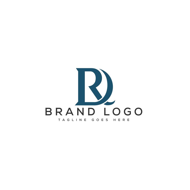 Vector diseño de plantillas vectoriales de diseño de letras del logotipo de rd para la marca