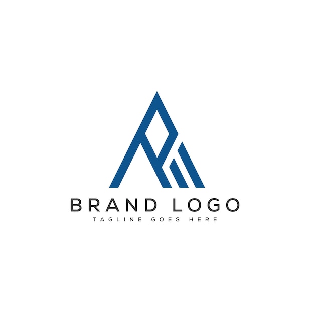 Diseño de plantillas vectoriales de diseño de letras del logotipo RM para la marca