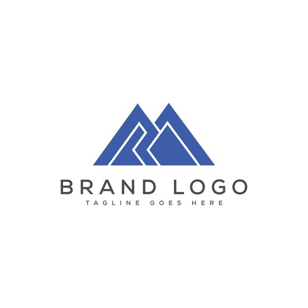 Diseño de plantillas vectoriales de diseño de letras del logotipo RM para la marca