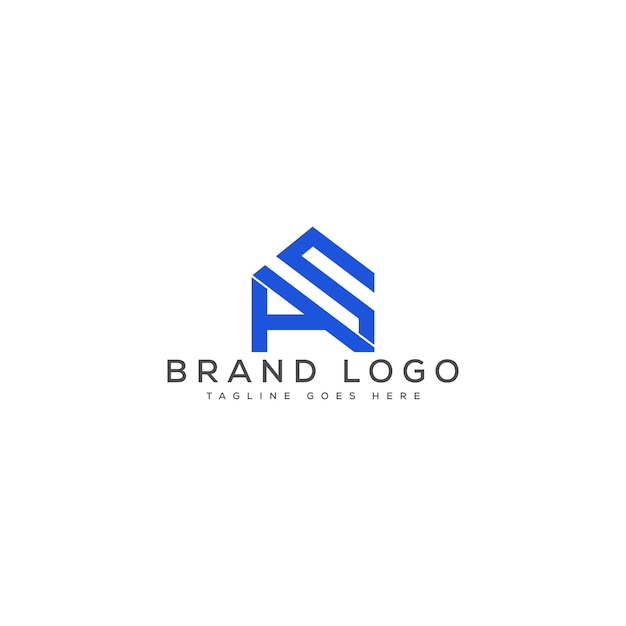 Diseño de plantillas vectoriales de diseño de letras del logotipo SA para la marca