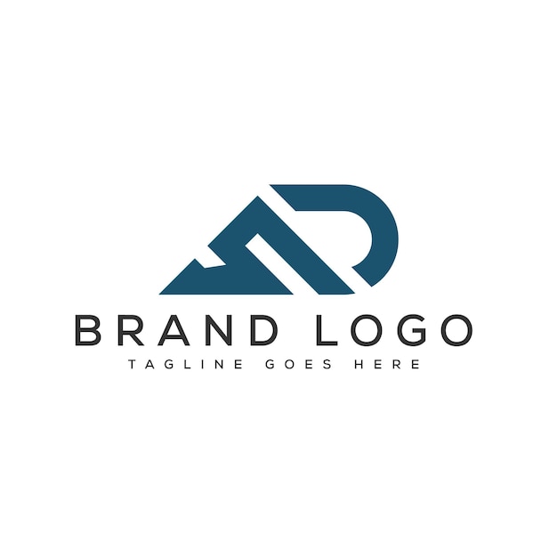 Diseño de plantillas vectoriales de diseño de letras de logotipo SD para la marca