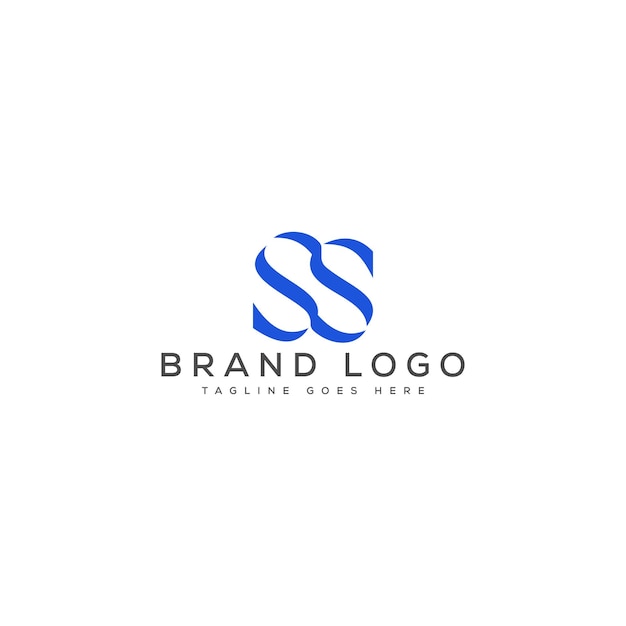 Diseño de plantillas vectoriales de diseño de letras del logotipo SS para la marca