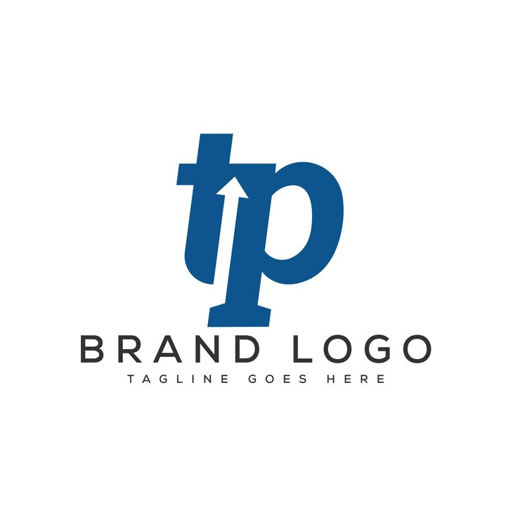 Vector diseño de plantillas vectoriales de diseño de letras del logotipo tp para la marca