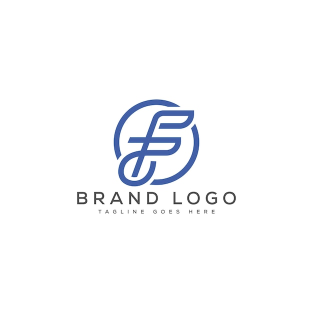 Diseño de plantillas vectoriales de diseño de logotipo F para la marca