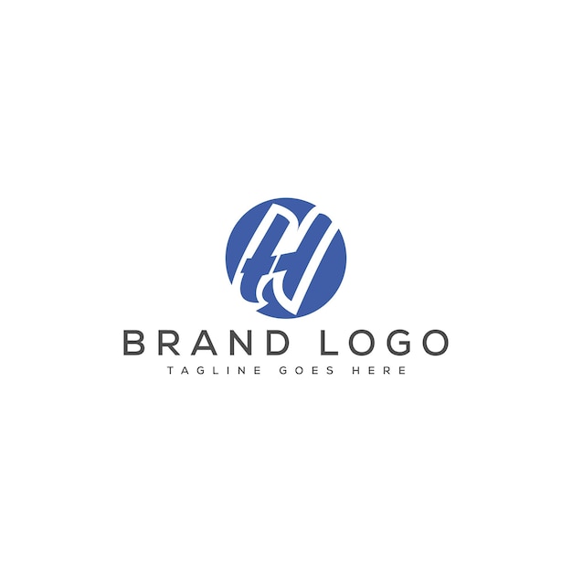 Diseño de plantillas vectoriales de diseño de logotipo H para la marca