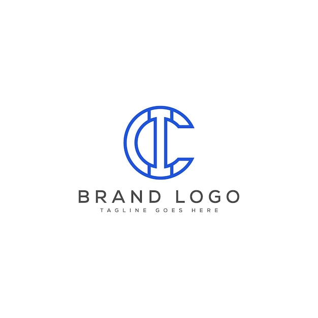 Diseño de plantillas vectoriales de diseño de logotipo de IC para la marca