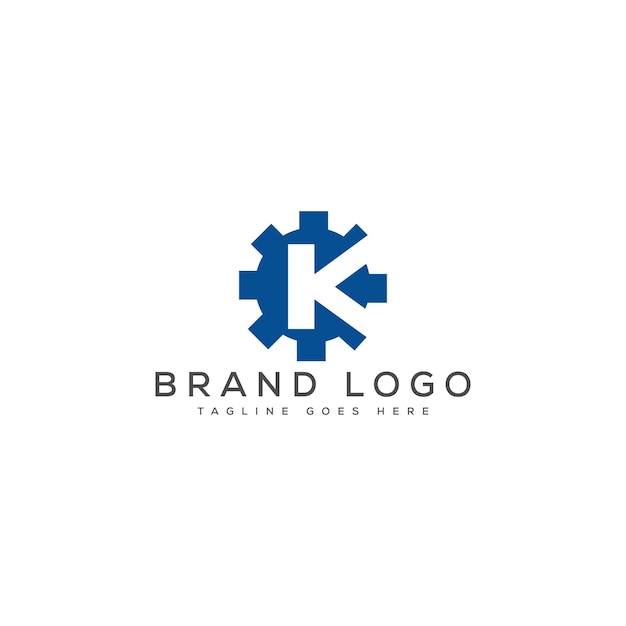 Diseño de plantillas vectoriales de diseño de logotipo K para la marca