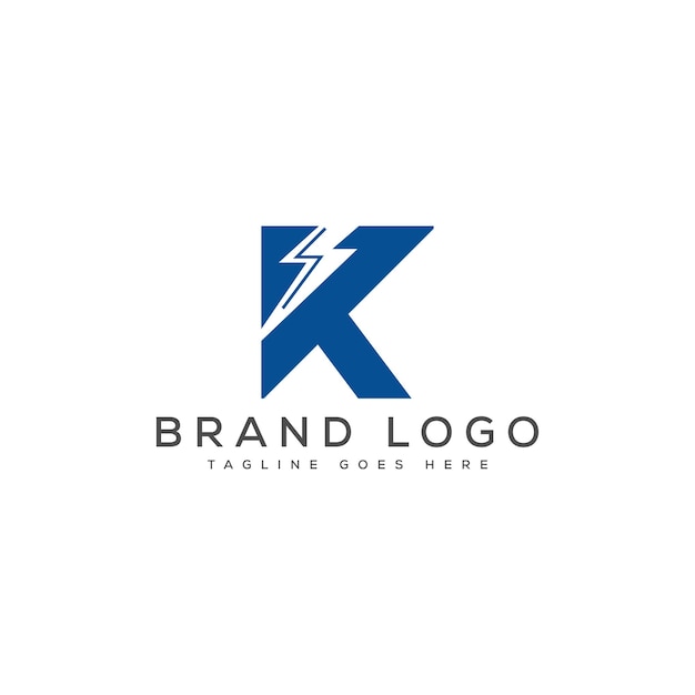Diseño de plantillas vectoriales de diseño de logotipo K para la marca