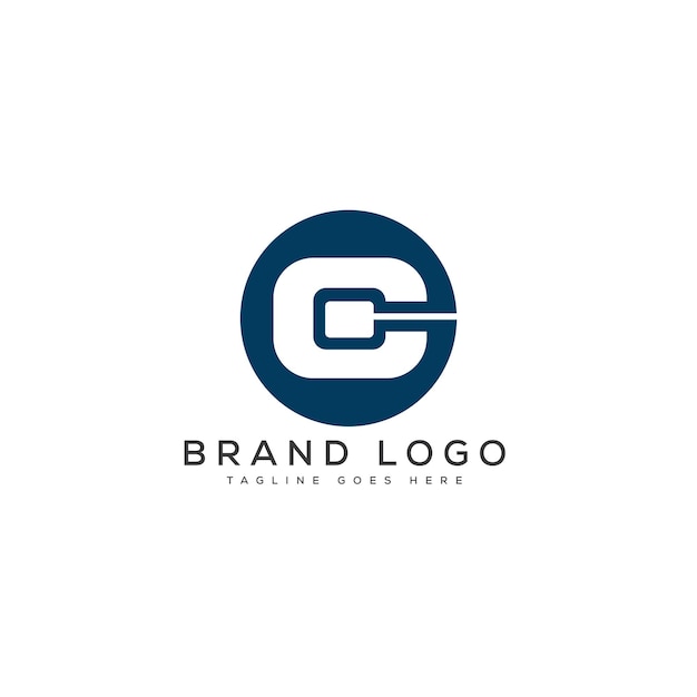 Diseño de plantillas vectoriales de diseño de logotipo de la letra C para la marca