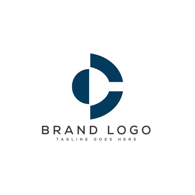 Diseño de plantillas vectoriales de diseño de logotipo de la letra C para la marca