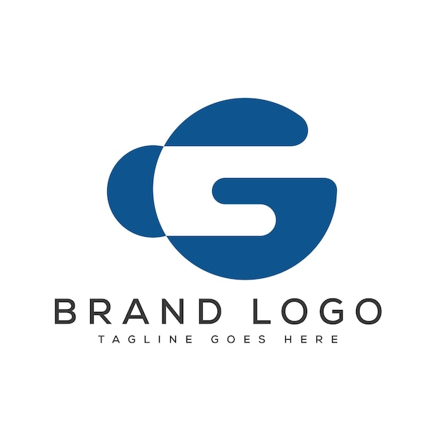 Diseño de plantillas vectoriales de diseño de logotipo de la letra G para la marca