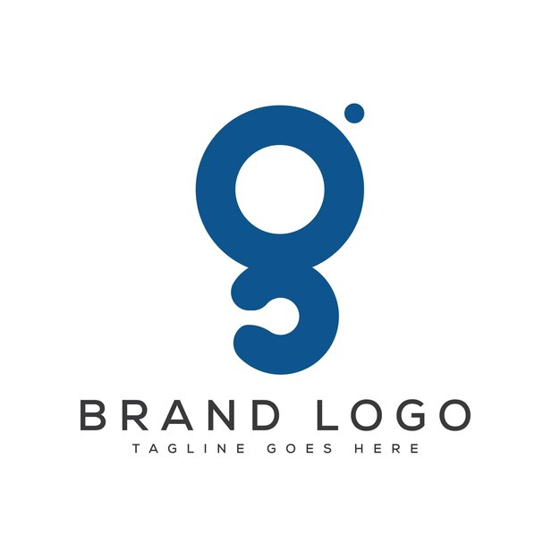 Diseño de plantillas vectoriales de diseño de logotipo de la letra G para la marca