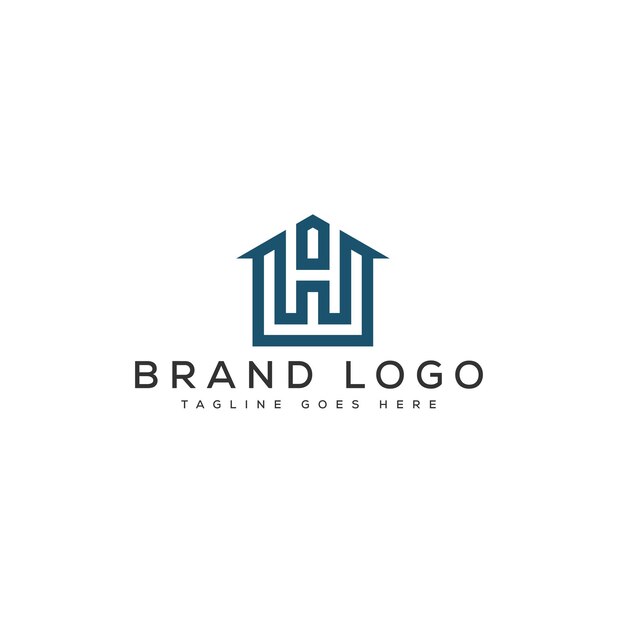 Diseño de plantillas vectoriales de diseño de logotipo de la letra H para la marca