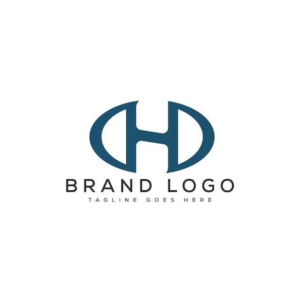 Diseño de plantillas vectoriales de diseño de logotipo de la letra H para la marca