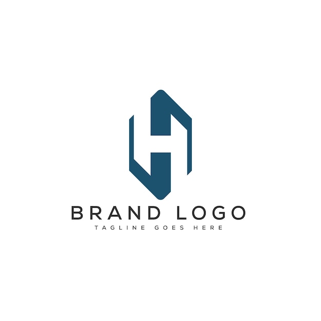 Diseño de plantillas vectoriales de diseño de logotipo de la letra H para la marca