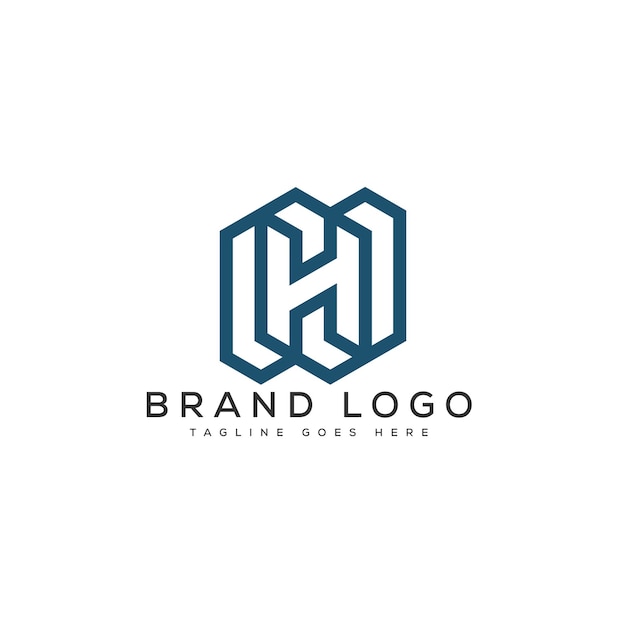 Diseño de plantillas vectoriales de diseño de logotipo de la letra H para la marca