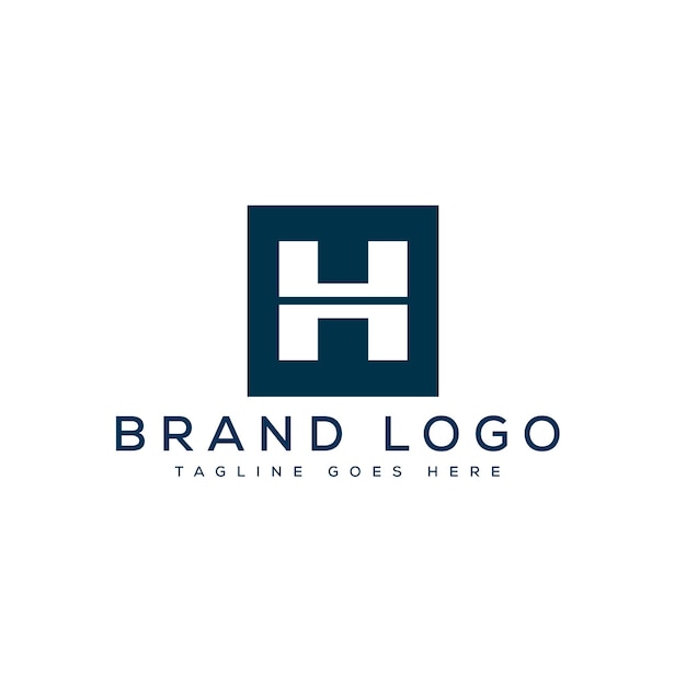 Diseño de plantillas vectoriales de diseño de logotipo de la letra H para la marca