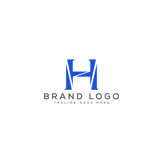Diseño de plantillas vectoriales de diseño de logotipo de la letra H para la marca