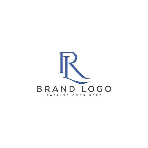 Diseño de plantillas vectoriales de diseño de logotipo de letra RL para la marca