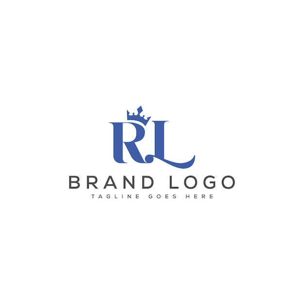 Diseño de plantillas vectoriales de diseño de logotipo de letra RL para la marca