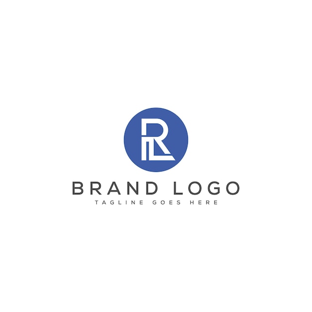 Diseño de plantillas vectoriales de diseño de logotipo de letra RL para la marca
