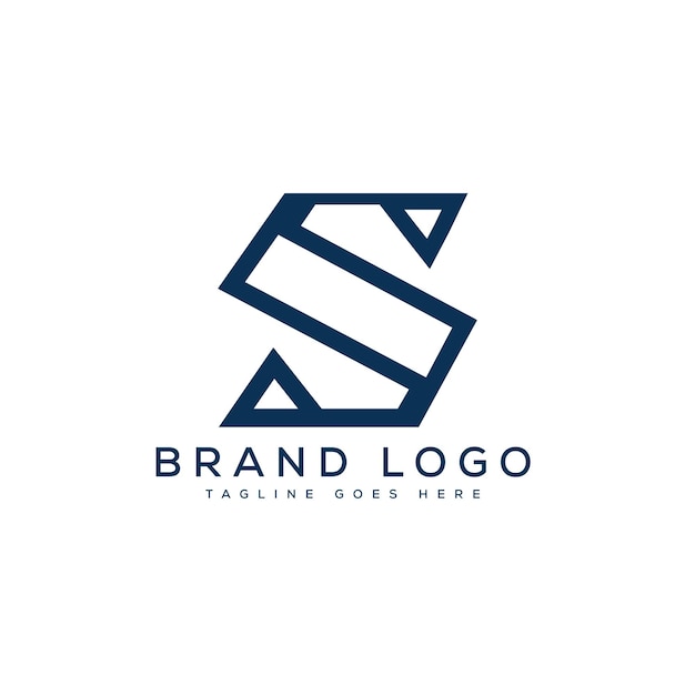 Diseño de plantillas vectoriales de diseño de logotipo de la letra S para la marca