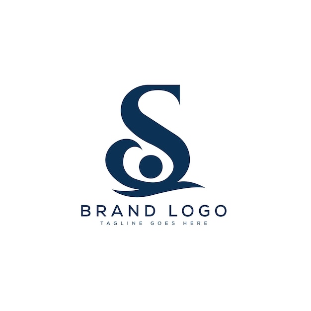 Diseño de plantillas vectoriales de diseño de logotipo de la letra S para la marca