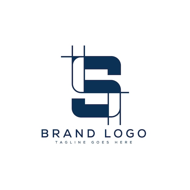 Diseño de plantillas vectoriales de diseño de logotipo de la letra S para la marca