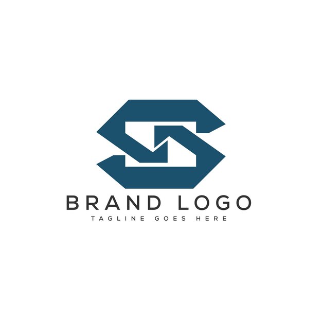 Diseño de plantillas vectoriales de diseño de logotipo de la letra S para la marca