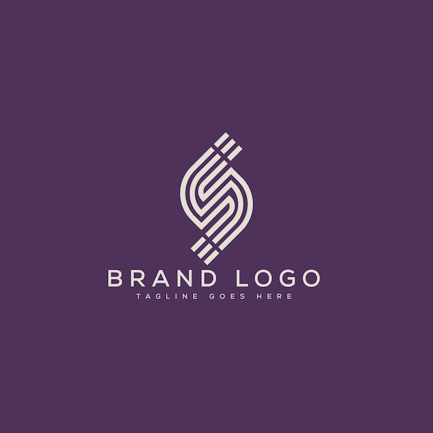 Diseño de plantillas vectoriales de diseño de logotipo de la letra S para la marca