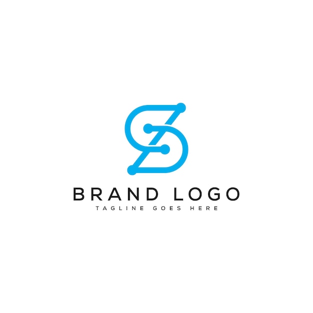 Diseño de plantillas vectoriales de diseño de logotipo de la letra S para la marca