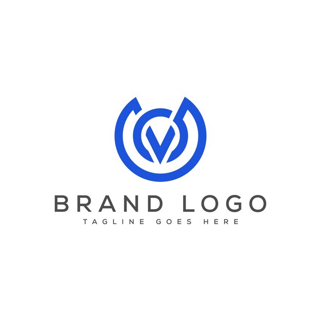 Diseño de plantillas vectoriales de diseño de logotipo de la letra V para la marca