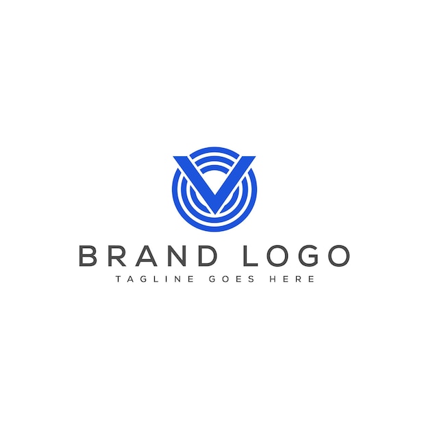 Diseño de plantillas vectoriales de diseño de logotipo de la letra V para la marca