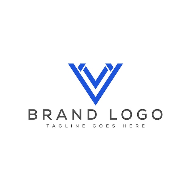 Diseño de plantillas vectoriales de diseño de logotipo de la letra V para la marca