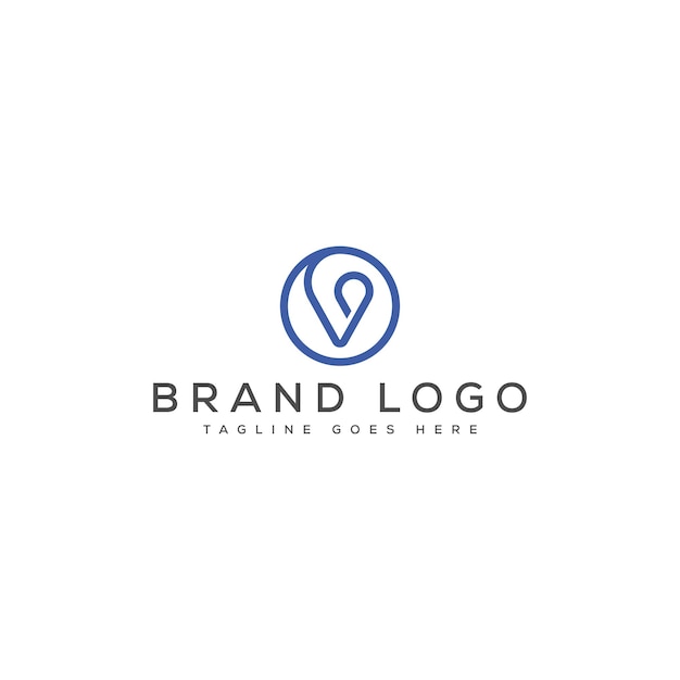 Diseño de plantillas vectoriales de diseño de logotipo de la letra V para la marca