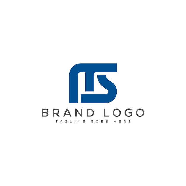 Diseño de plantillas vectoriales de diseño de logotipo de MS para la marca