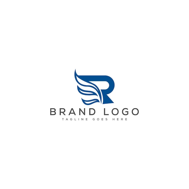 Diseño de plantillas vectoriales de diseño de logotipo R para la marca