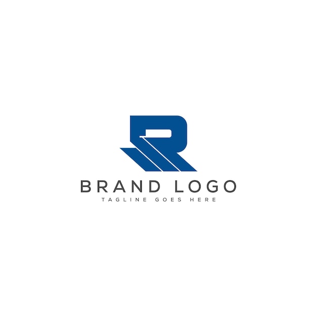 Diseño de plantillas vectoriales de diseño de logotipo R para la marca