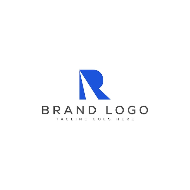 Diseño de plantillas vectoriales de diseño de logotipo R para la marca