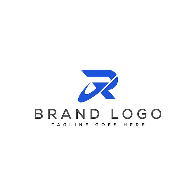 Diseño de plantillas vectoriales de diseño de logotipo R para la marca