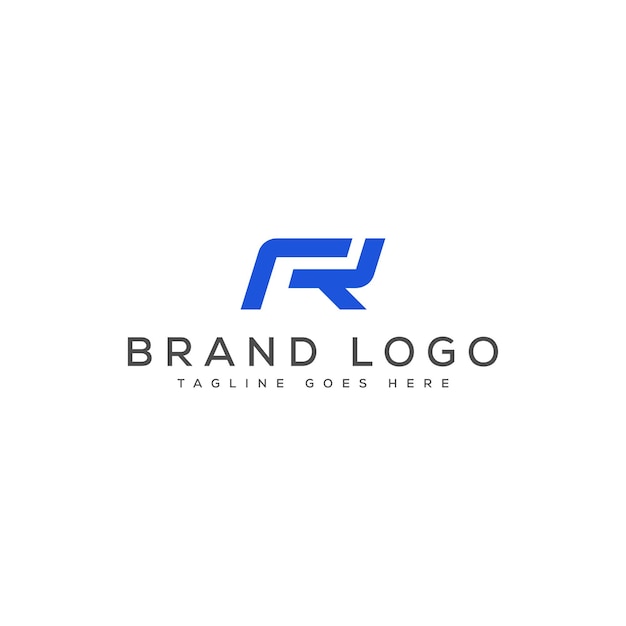 Diseño de plantillas vectoriales de diseño de logotipo R para la marca